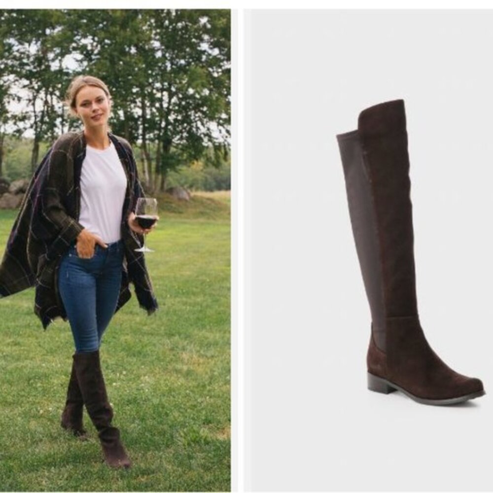 Blondo Brown Suede Over-The-Knee Boots